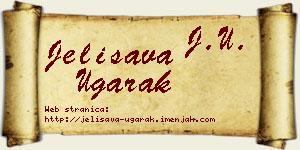 Jelisava Ugarak vizit kartica